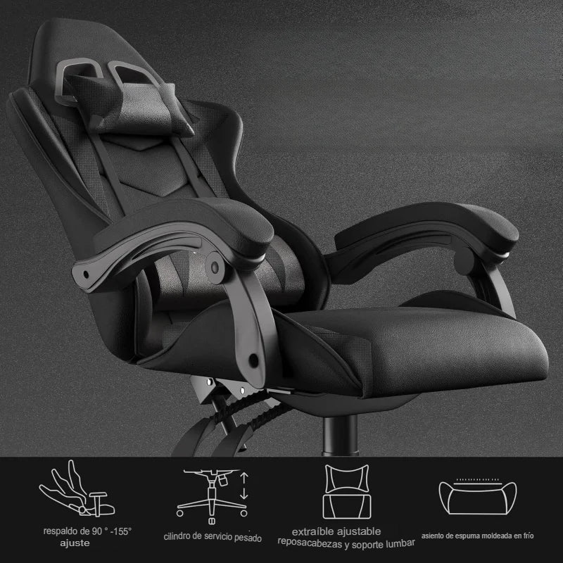 Silla Gamer Rosa Diseño Ergonómico